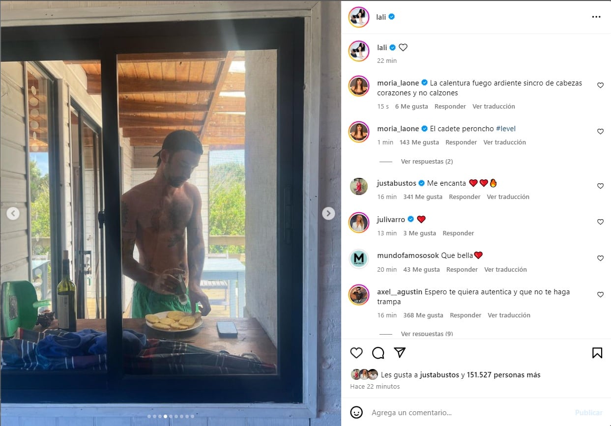 Lali Espósito blanqueó su romance con Pedro Rosemblat. Gentileza Instagram.