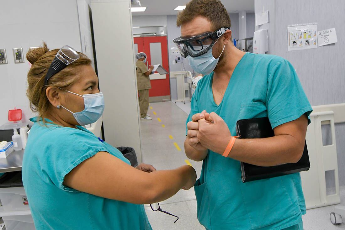 Nueva Unidad de Terapia Intensiva en el Hospital Central. Pacientes con Covid-19 positivo están internados en esa UTI