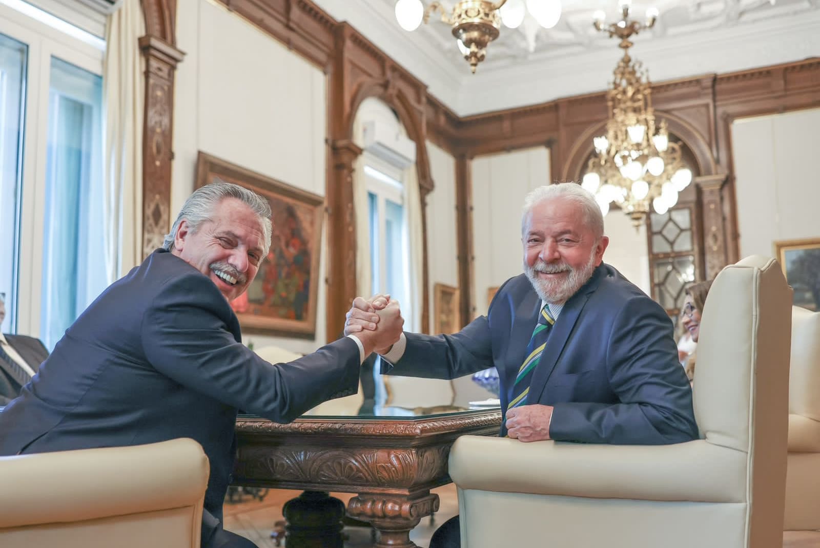 Alberto Fernández y Lula Da Silva. Foto: @LulaOficial