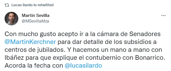 Martín Sevilla, titular del Pami en Mendoza, anticipó que irá a la Legislatura a informar sobre subsidios a centros de jubilados.