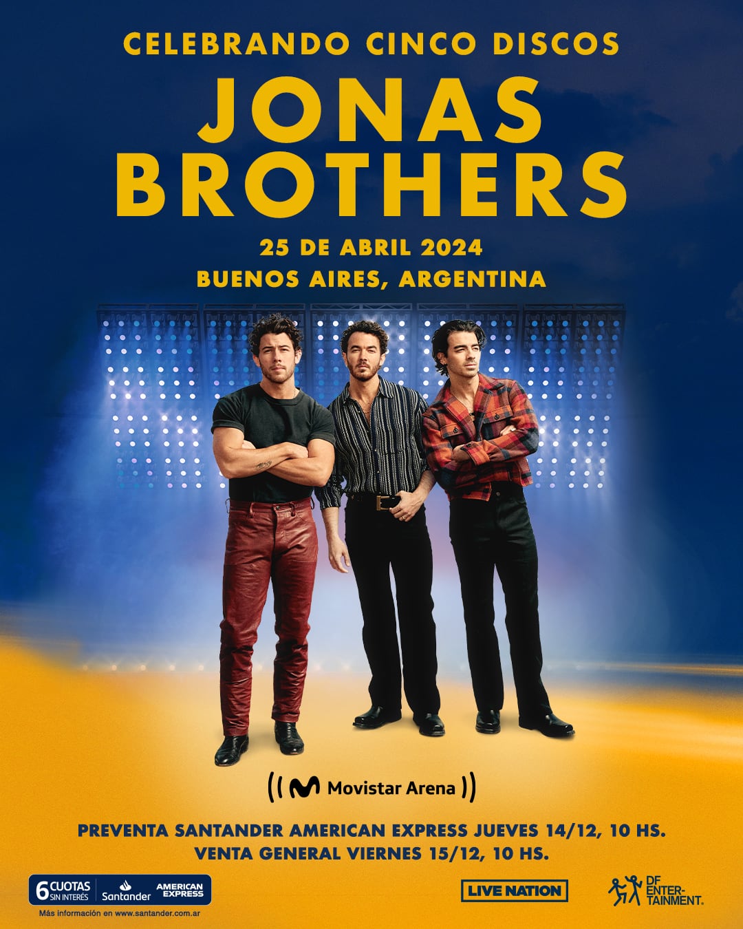 Los Jonas Brothers vuelven a Argentina después de 10 años: cuándo y dónde se presentan y precios de entradas