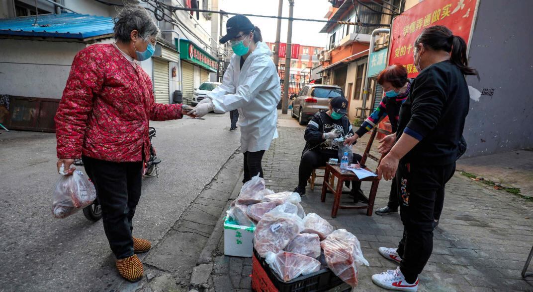 Mercado en Wuhan (AP)