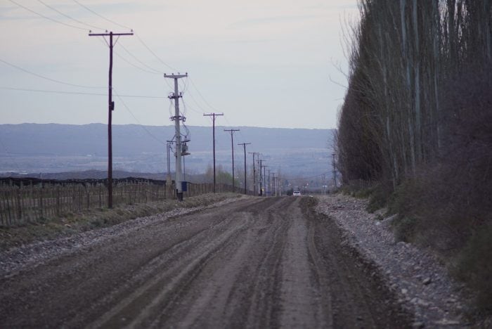 Calle La Vencedora, en Gualtallary