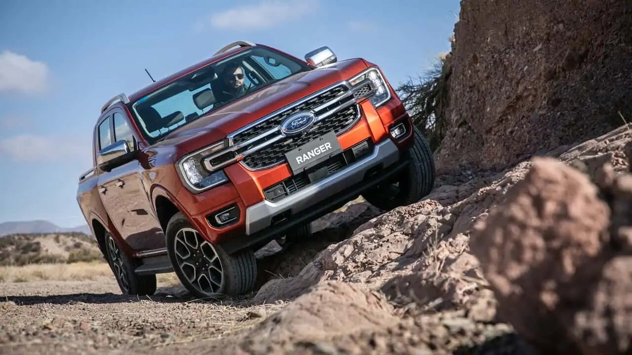 La nueva Ford Ranger 2023 probada aquí en Mendoza.