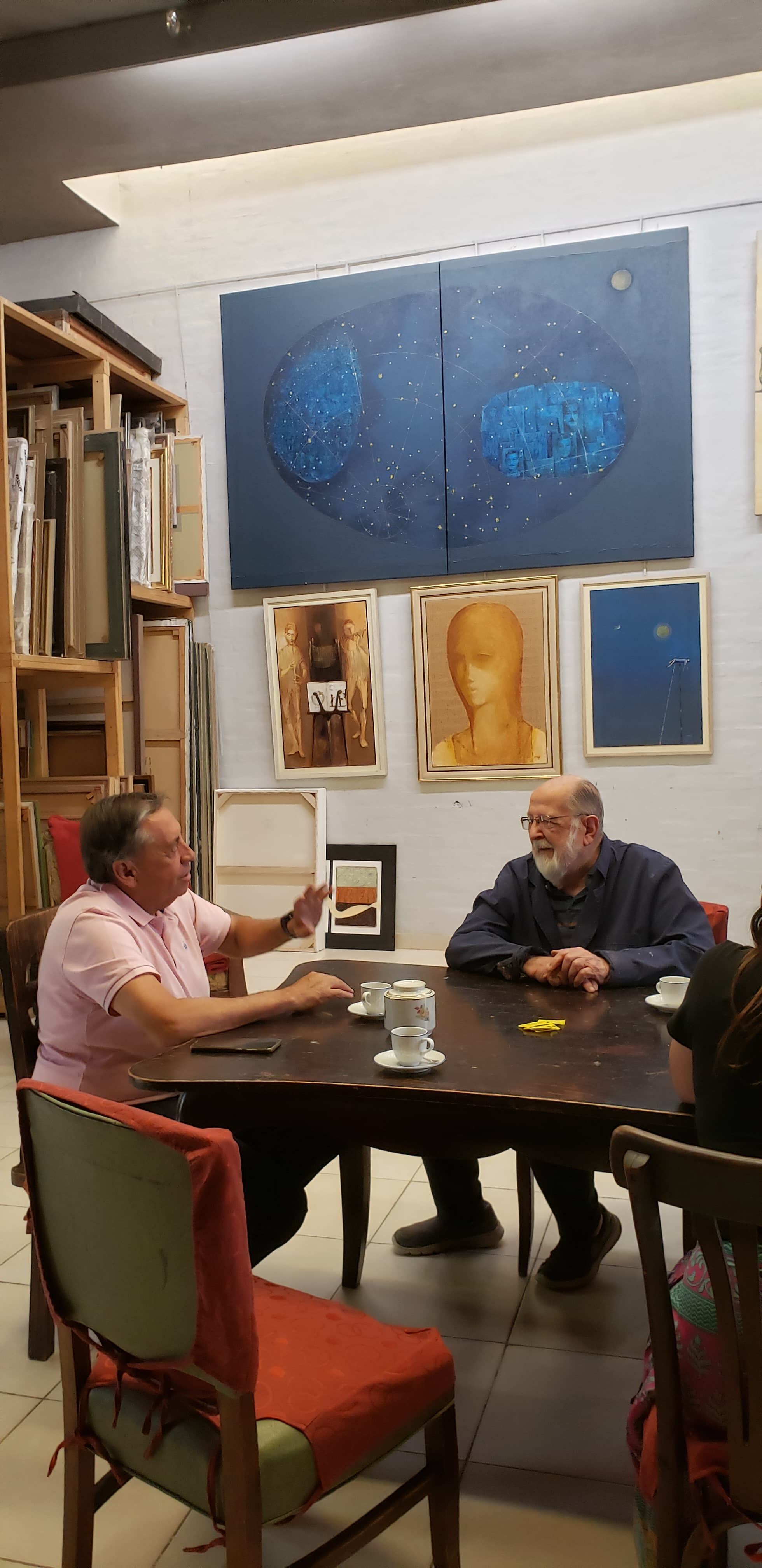 Memorias del Agua: Antonio Sarelli, el reconocido pintor y su trabajo en Irrigación. Foto: Irrigación.