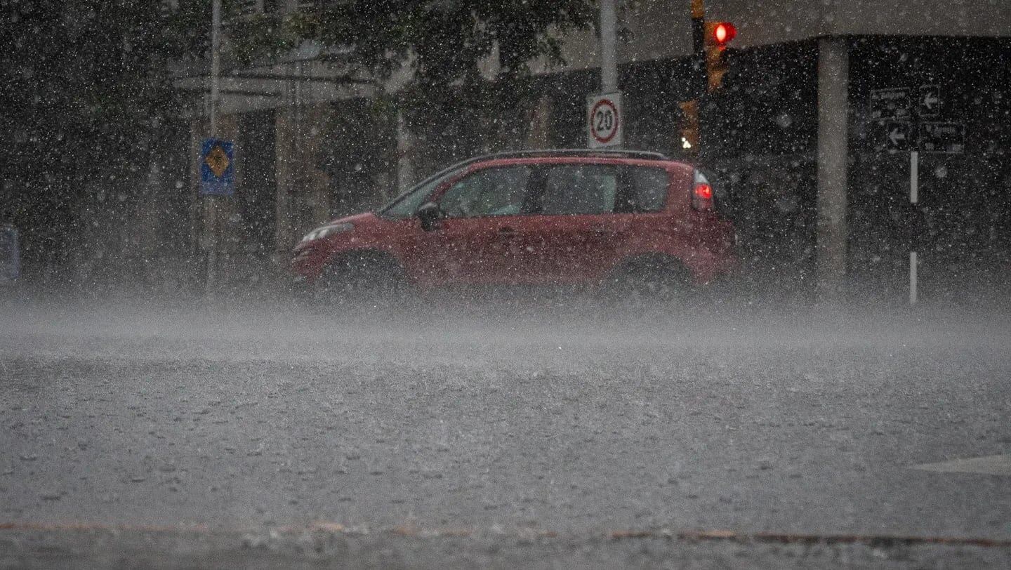 Las fotos del diluvio en el AMBA. Foto: redes.