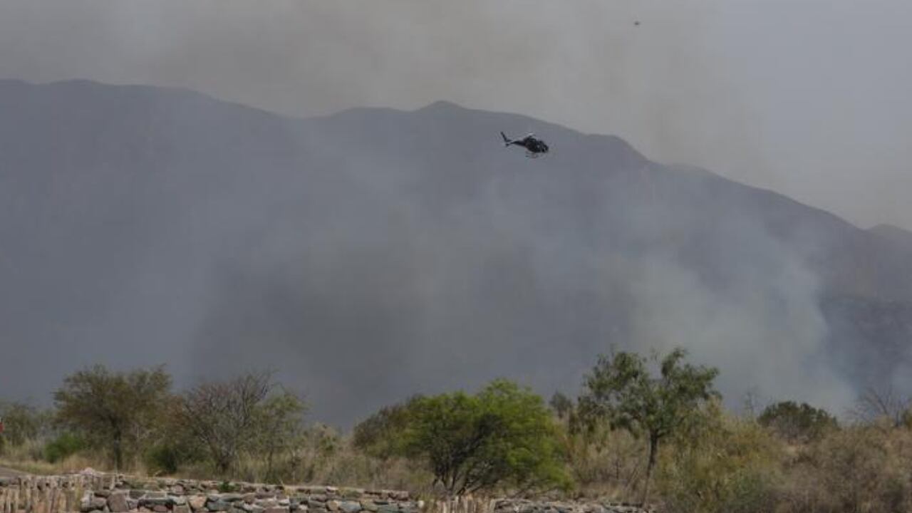 Incendio en piedemonte - Gentileza