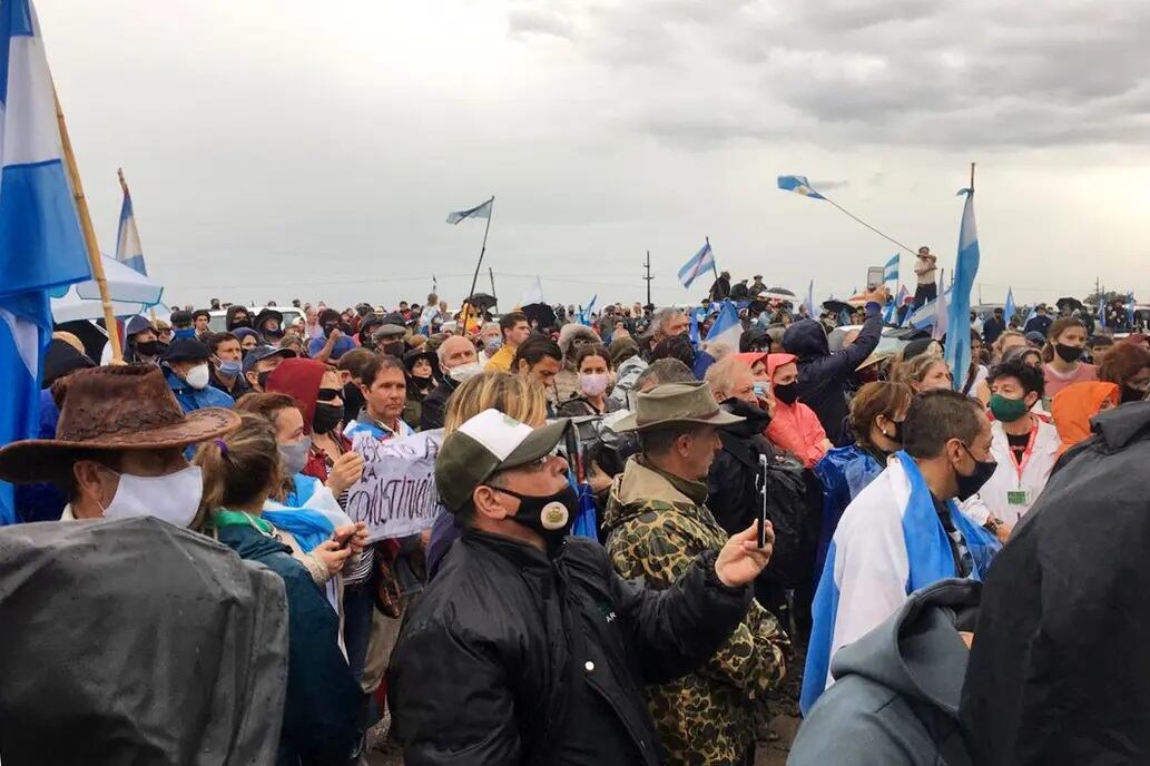 Críticas al oficialismo y a los militantes de Grabois en la manifestación de productores - 