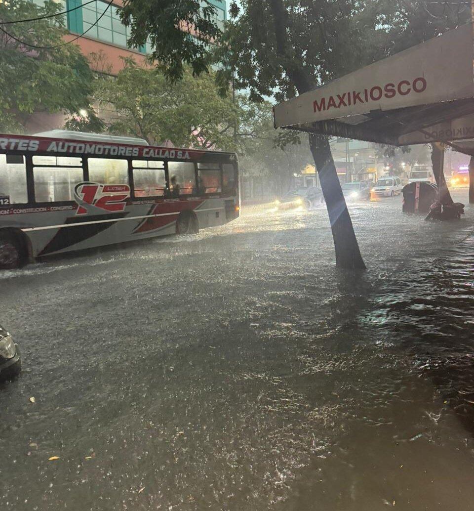 Las fotos del diluvio en el AMBA. Foto: redes.