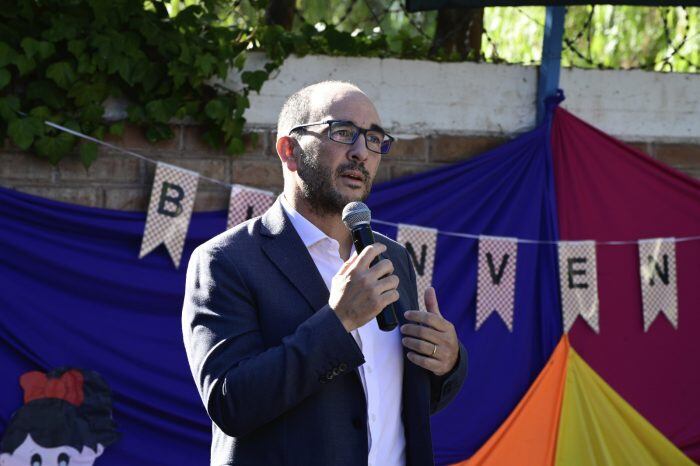 José Thomas, director General de Escuelas, en la inauguración del ciclo lectivo 2023