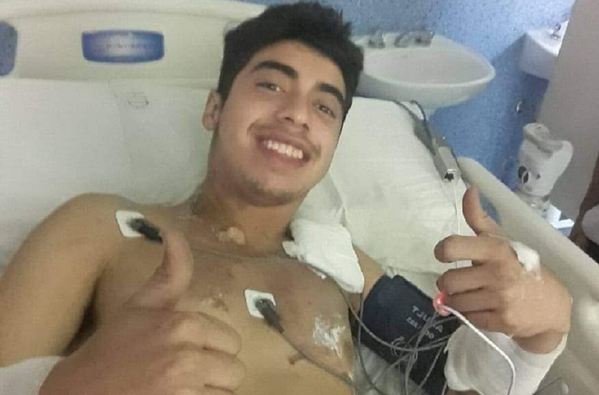 Gabriel Berón, el joven alcanzado por un rayo en San Luis (Facebook Andrea Berón)