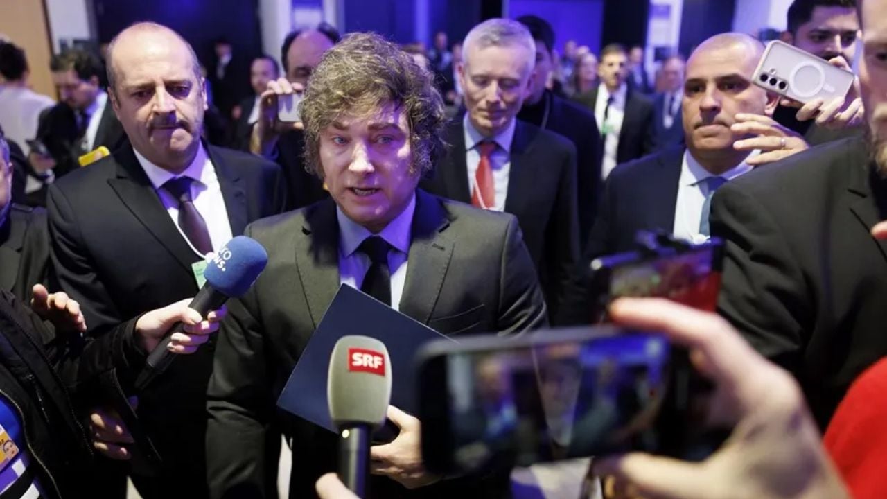 El presidente argentino, Javier Milei, en Davos (Suiza) EFE/EPA/Michael Buholzer