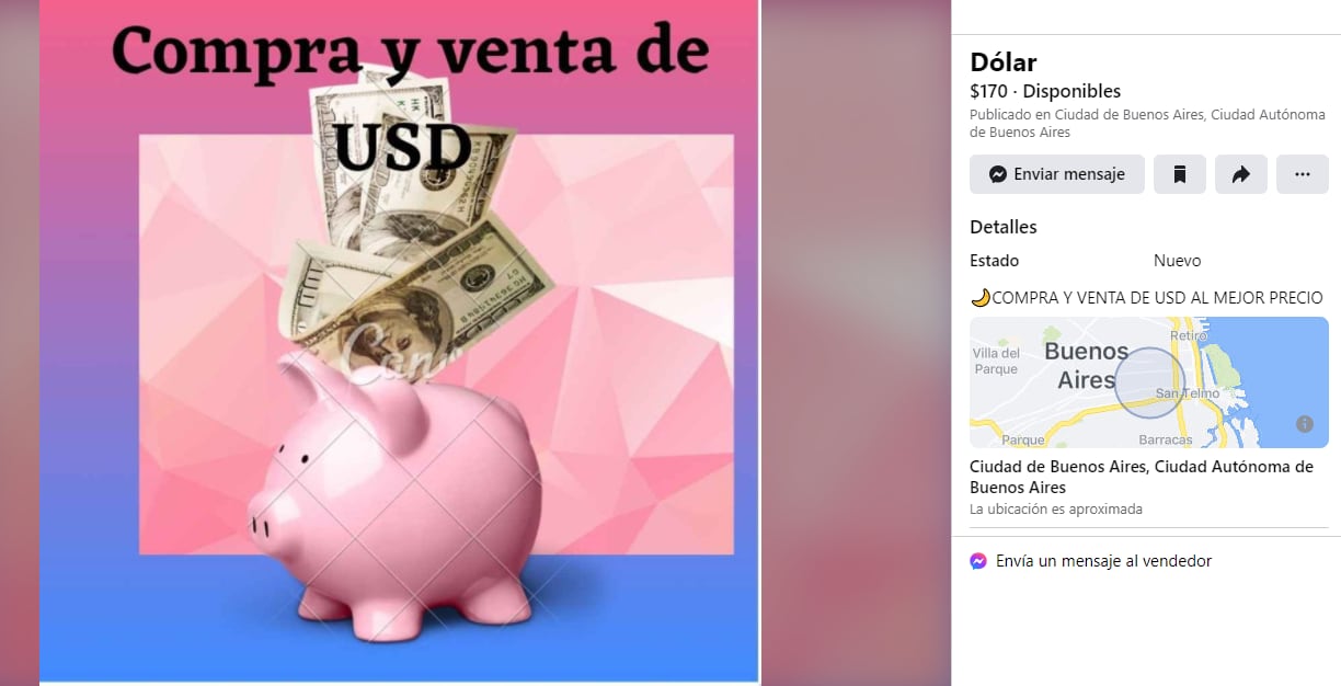 Las ventas de dólar paralelo se trasladaron a las redes sociales desde antes de la pandemia y crecieron con las restricciones.