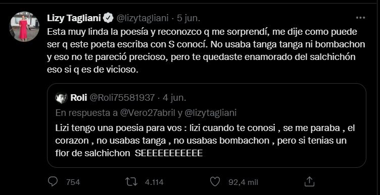 Lizy ubicó a un transfóbico en las redes sociales