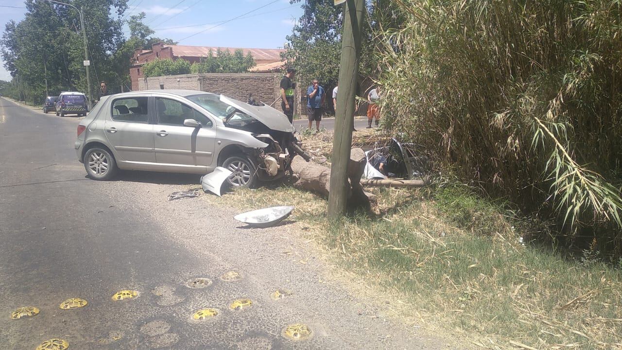 El conductor logró salir de habituculo. Gentileza Ministerio de Seguridad.