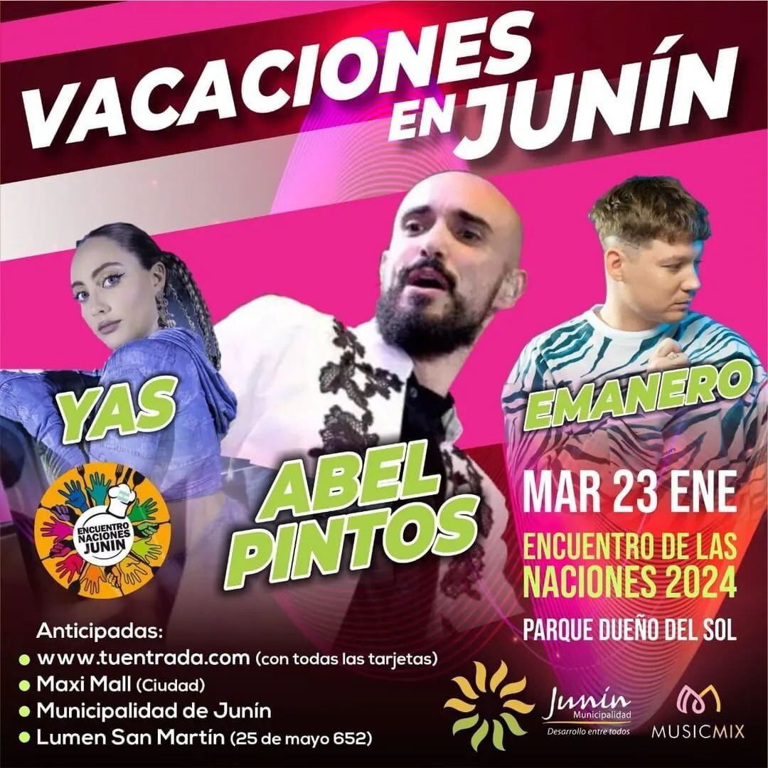 El festival fue confirmado desde el 19 al 23 de enero, en el Parque Recreativo del Sol, Junín.