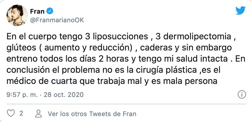 Determinante con el cirujano de mala praxis.