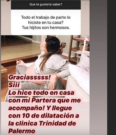 Una de las historias de Instagram de Paula Chaves.