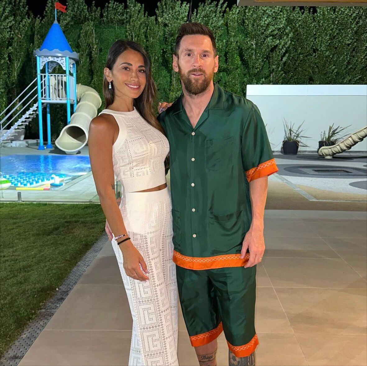 Lionel Messi y Antonela año nuevo