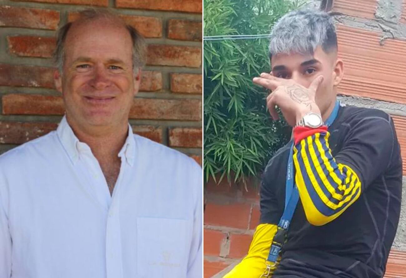 Andrés Blaquier y "Lucianito", el joven acusado del crimen