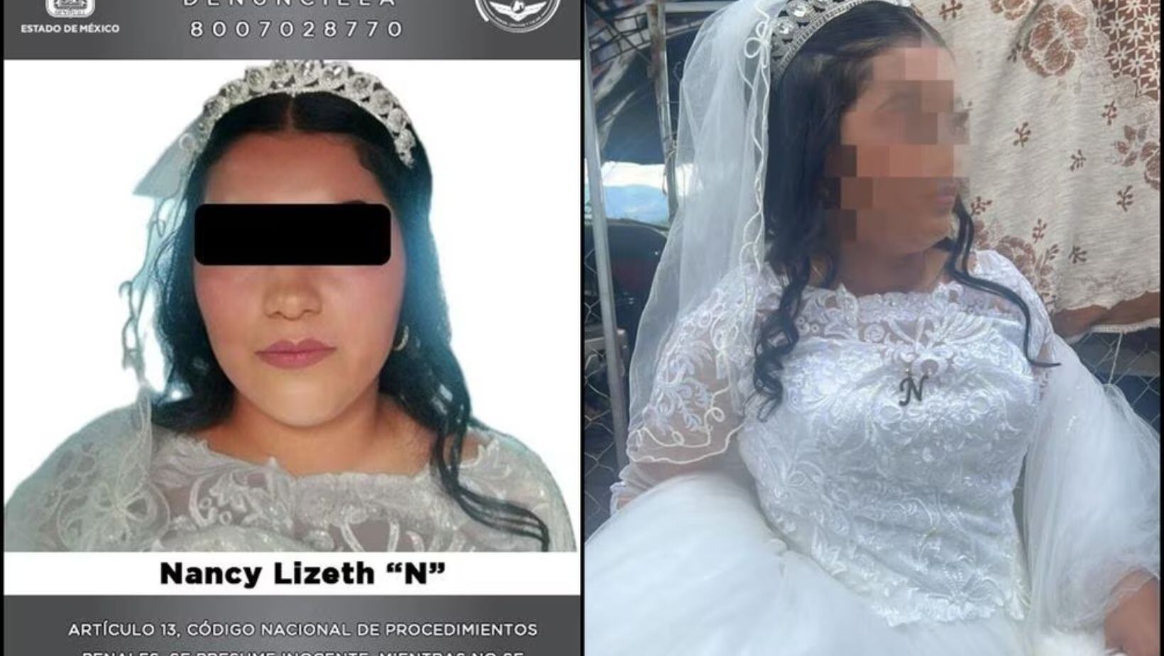 La novia fue capturada al descender del vehículo para ingresar en la fiesta de casamiento