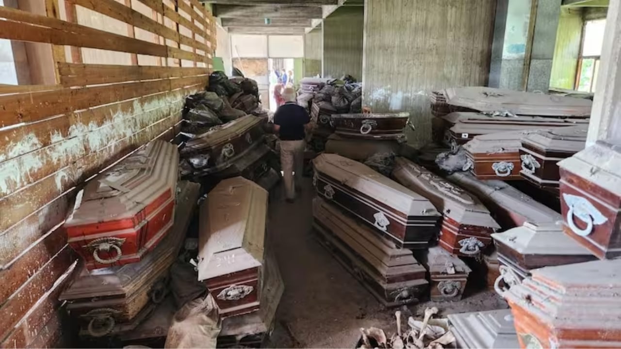 El municipio indicó que todos los sitios en donde se realizó el hallazgo se encontraban en “muy mal estado de conservación y limpieza, con olores nauseabundos y agua estancada”. Foto: Municipalidad de La Plata