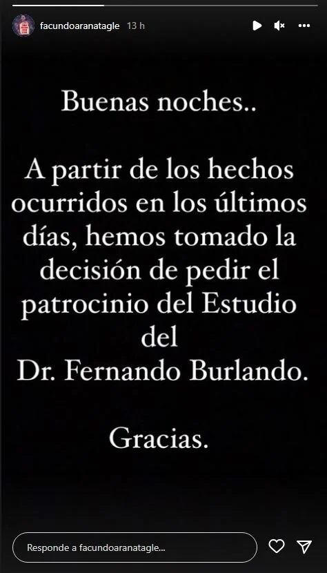 Facundo Arana llevará a la Justicia a Romina Gaetani.