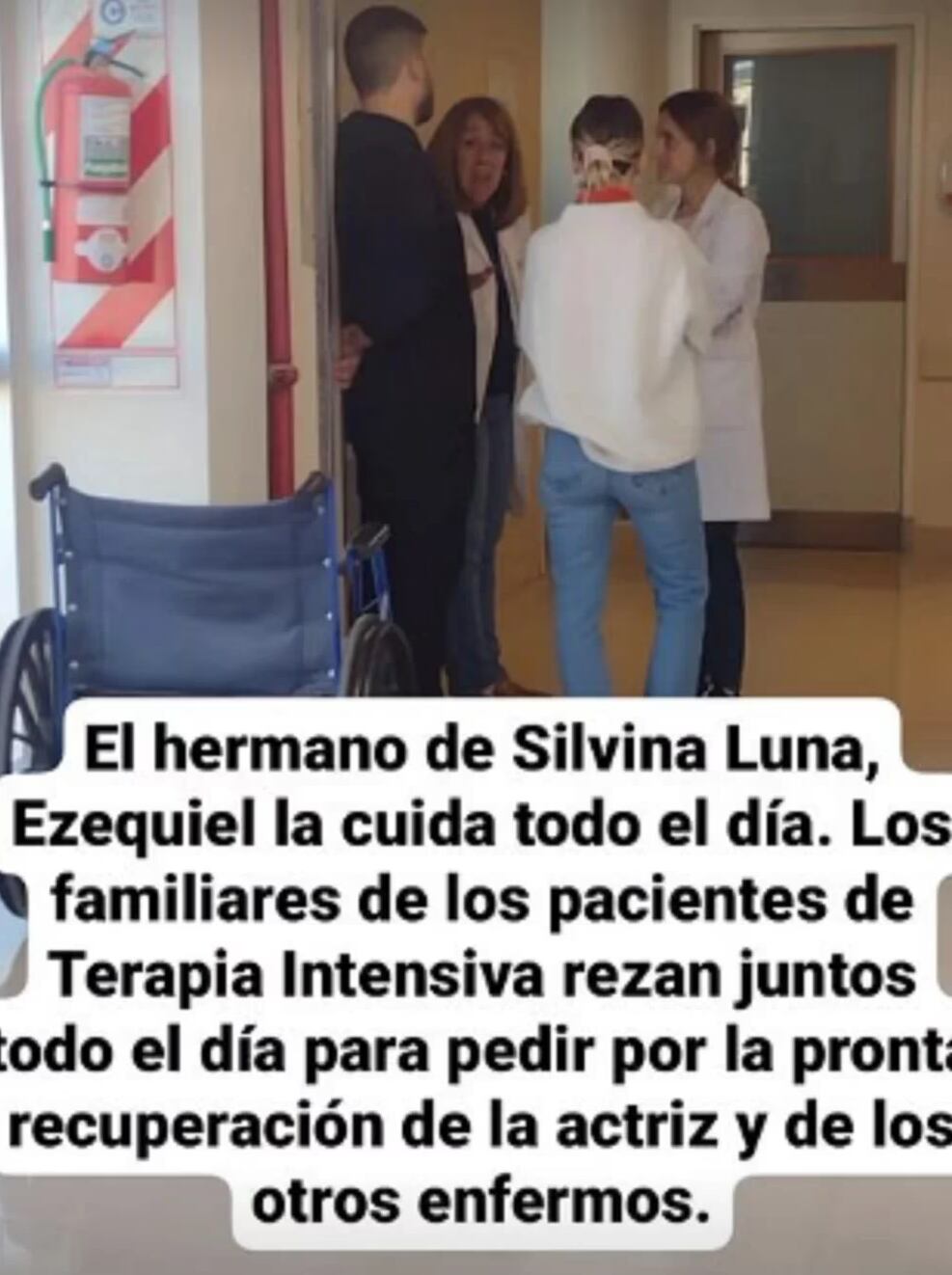 Mercedes Ninci compartió una foto que da cuenta de la entrega del hermano de Silvina Luna. (Instagram Mercedes Ninci)