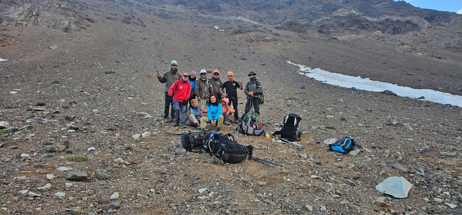 Un grupo de mujeres debió ser rescatado en Alta Montaña. Foto: Gendarmería Nacional.