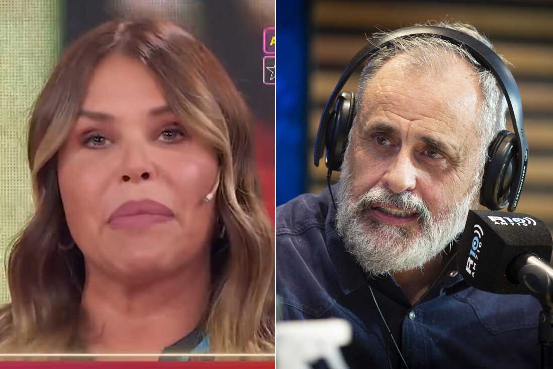 Nazarena Vélez y Jorge Rial. 