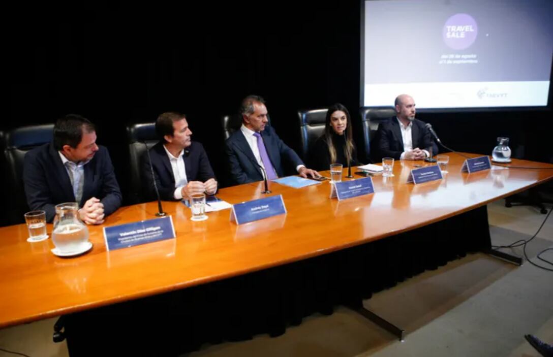 Daniel Scioli encabezó el lanzamiento de la nueva edición de Travel Sale. Foto: ámbito