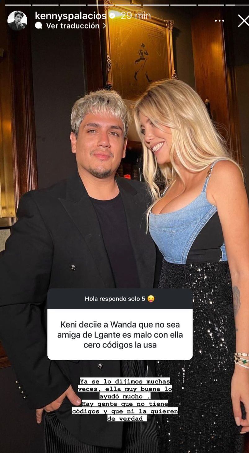 El posteo más picante de L-Gante después de que Wanda Nara. Captura de Instagram.