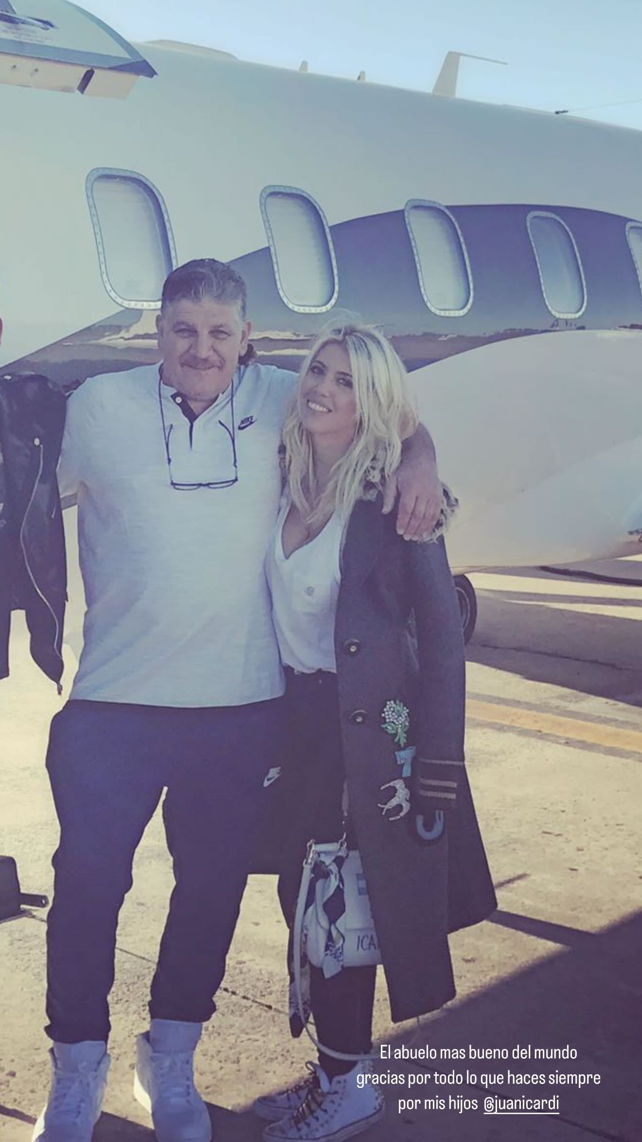 El posteo de Wanda Nara a su ex suegro, Juan Icardi.