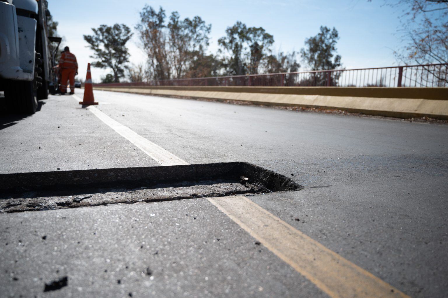 El Gobierno provincial comenzó la reparación de 20 puentes ubicados en 11 departamentos. Foto: DPV Mendoza