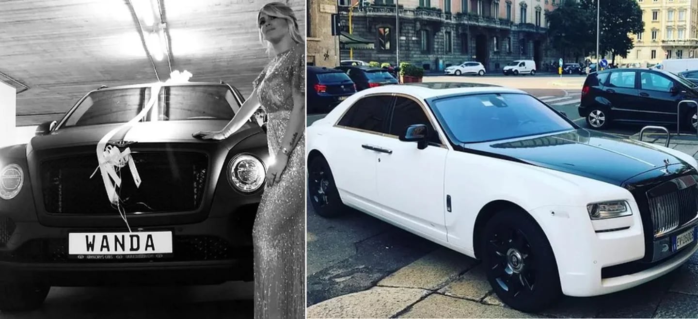 La colección de autos de lujo de Mauro Icardi