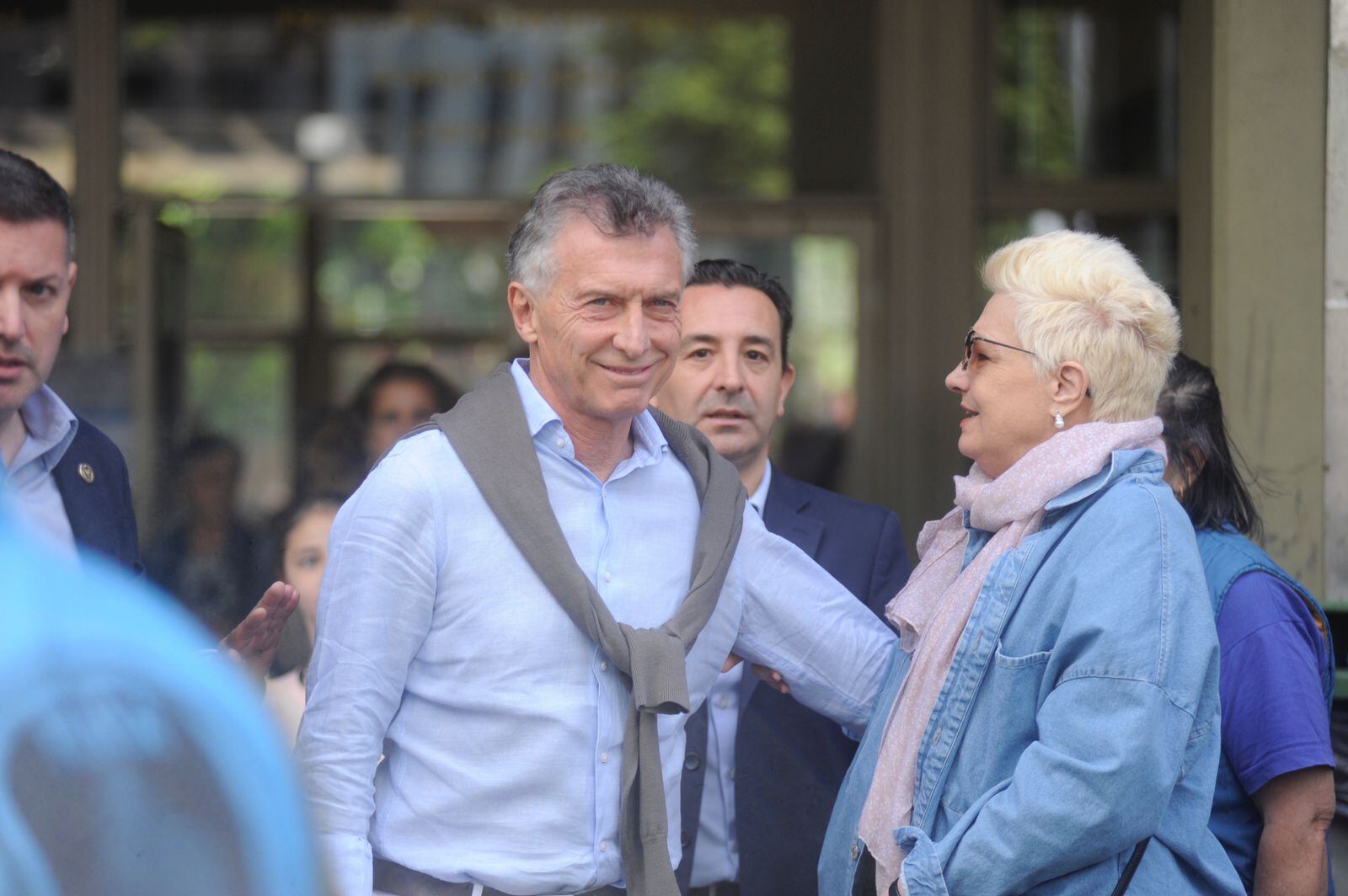 Macri, este domingo al ir a votar. (La Voz/Federico López Claro)