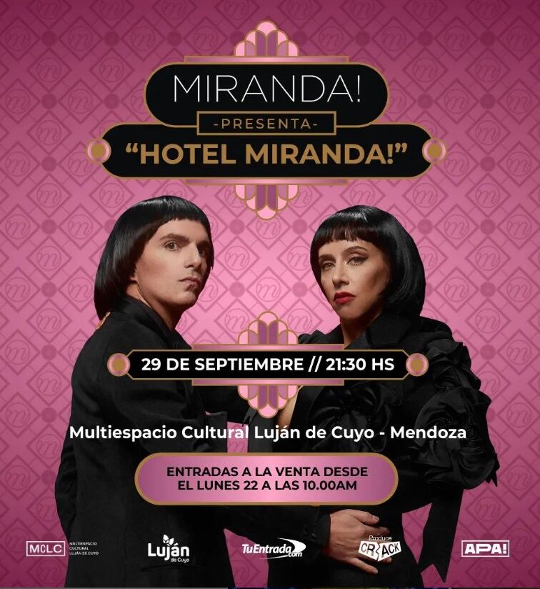 Miranda! en Mendoza 2023