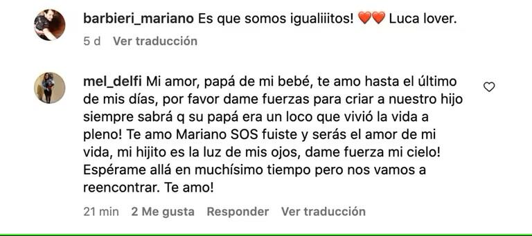 El desgarrador mensaje que le dedicó su esposa en Instagram.