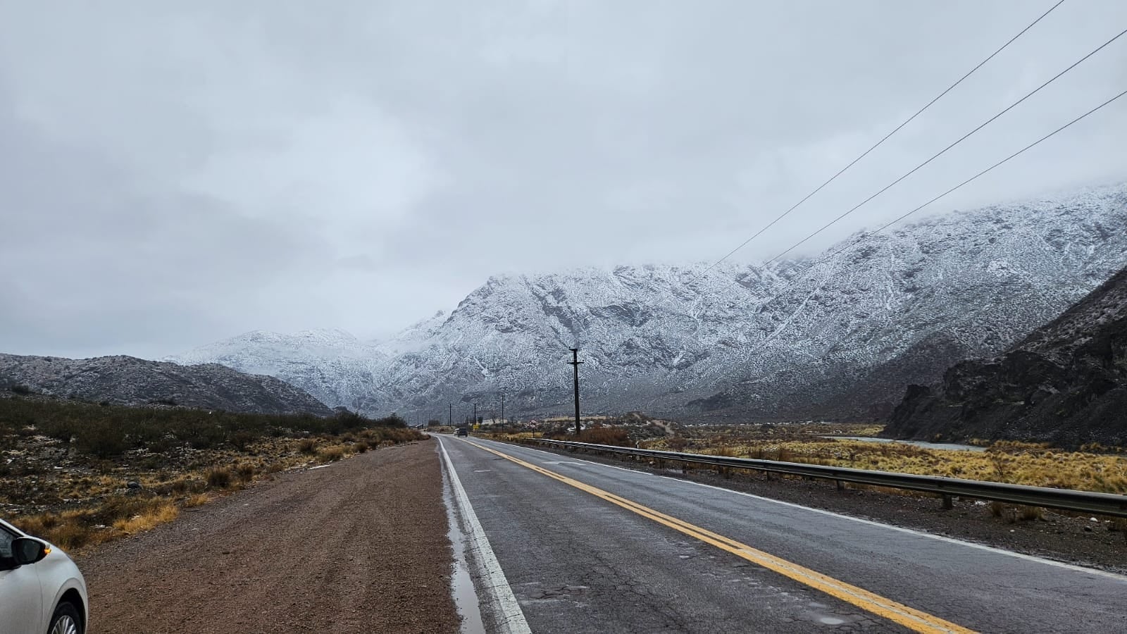 Así está ahora la ruta hacia Chile. Foto: Paso Cristo Rendentor.