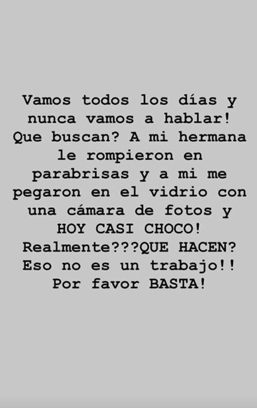 Dalma pidió "por favor" que esta situación no continuara.