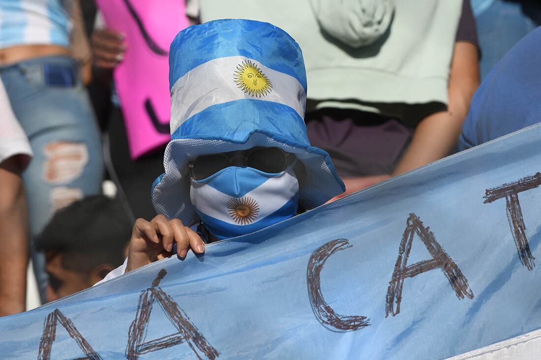 La selección argentina se enfrentó a Brasil en el estadio Bicentenario de San Juan en una nueva fecha de las eliminatorias para el mundial del 2022. Foto: Marcelo Rolland