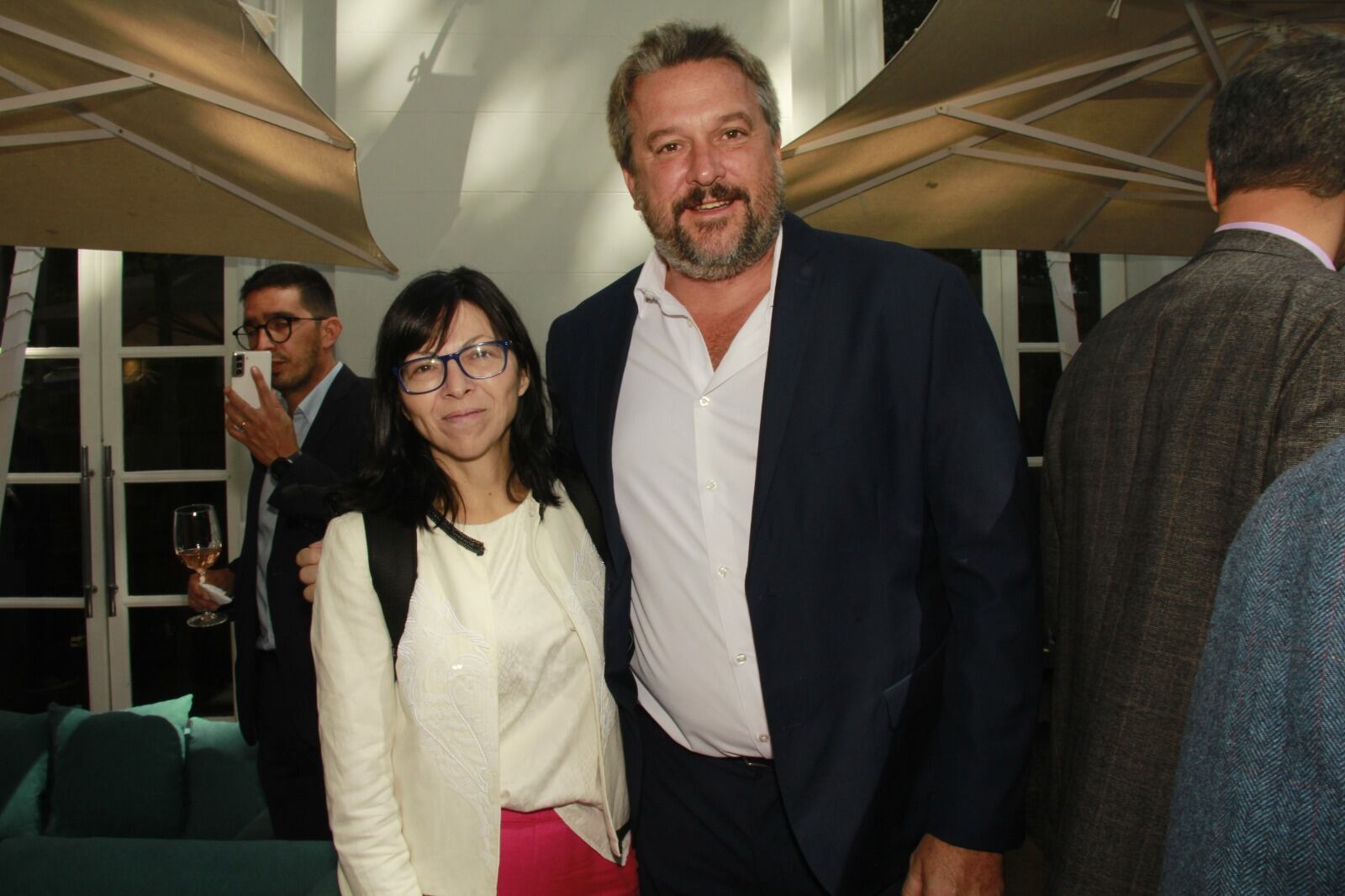 Silvina Batakis y Juan Schamber. - Foto: Fernando Grosso / Los Andes