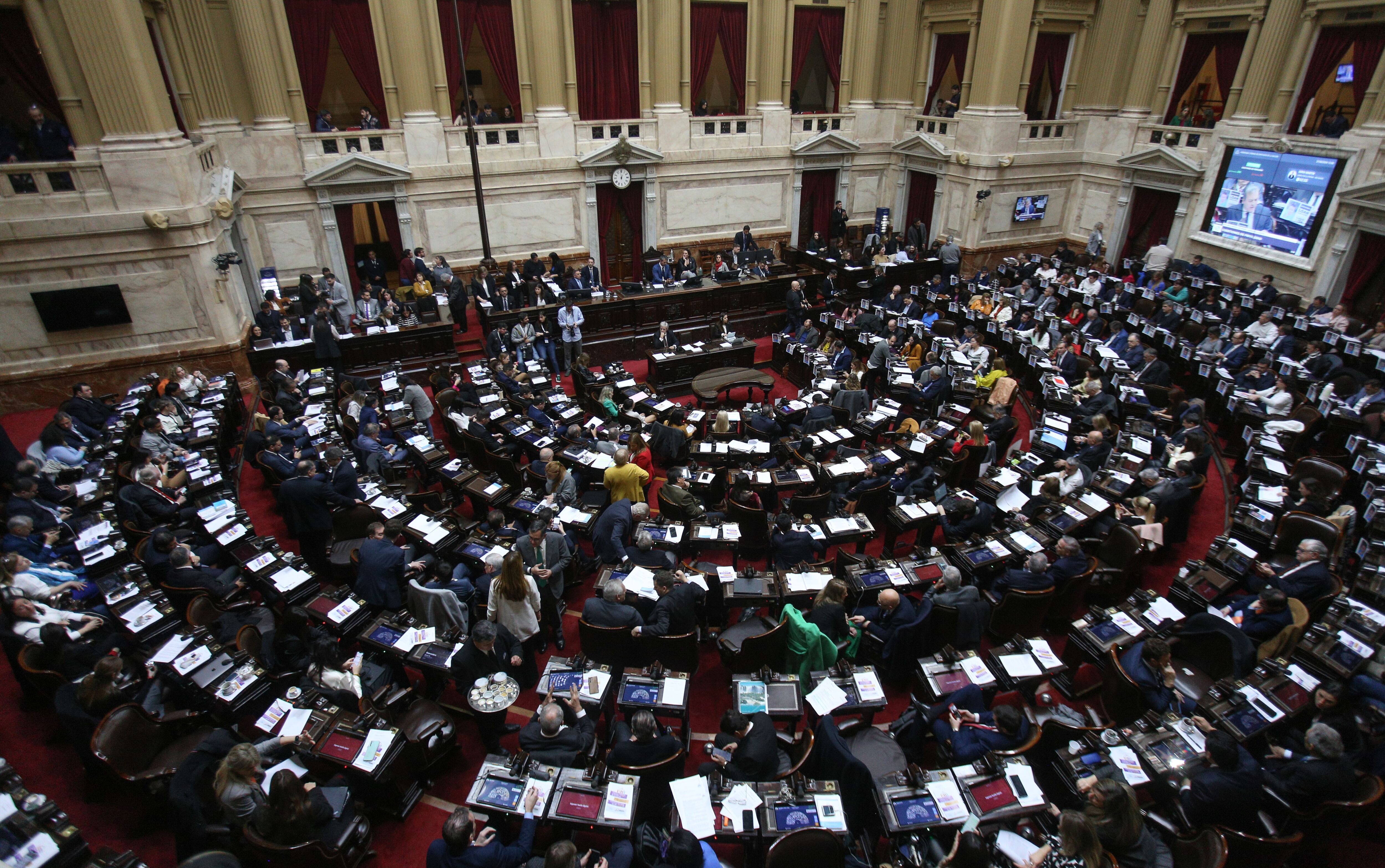 En la Cámara de Diputados se desarrolló el debate que definió la aprobación de la Ley Bases. Foto NA: DANIEL VIDES