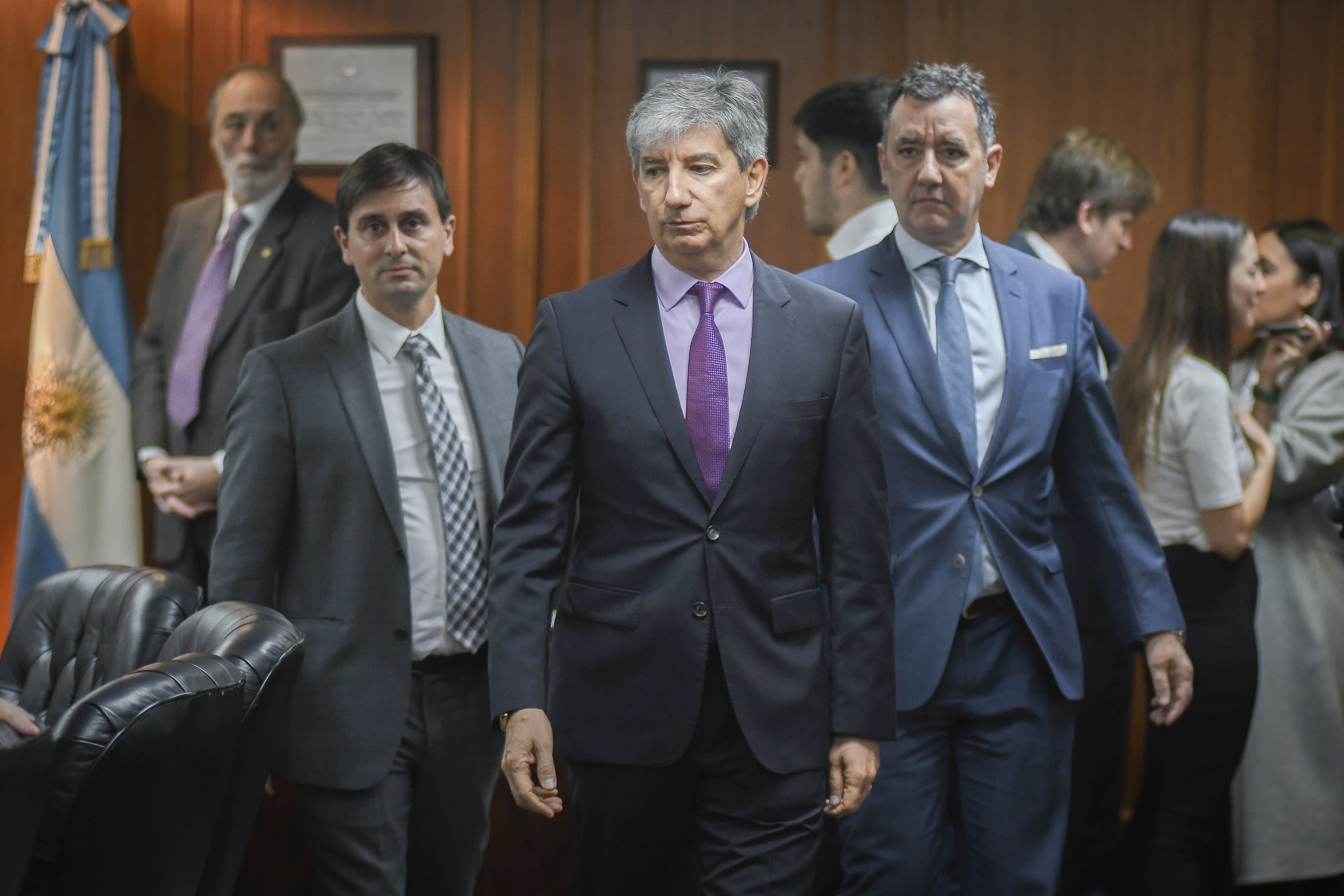 El Juez Federal Walter Bento de Mendoza en el Consejo de la magistratura declarando. Buenos Aires ,  Argentina
(Federico Lopez Claro)