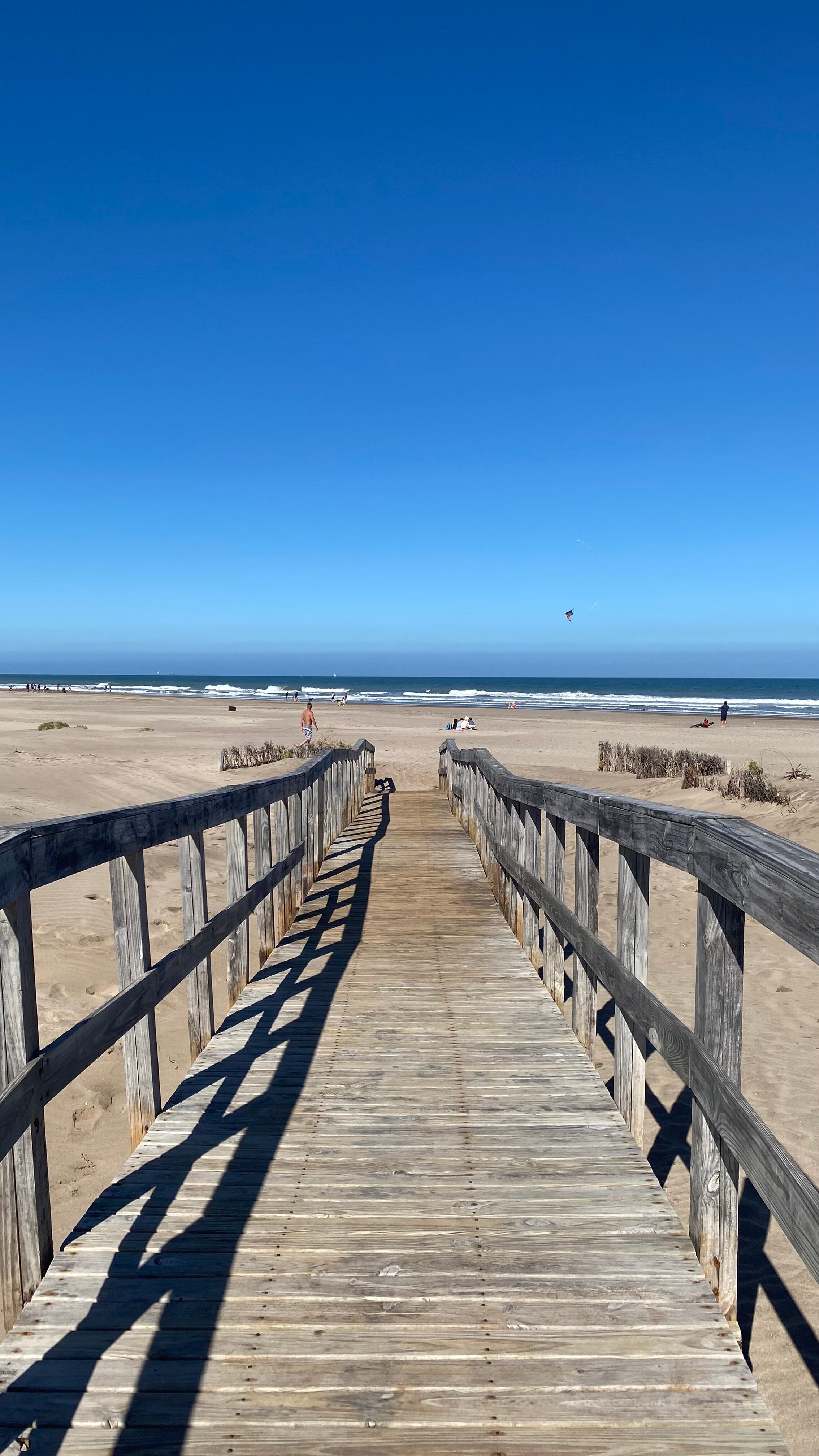 Playa ecológica en Mar del Plata.