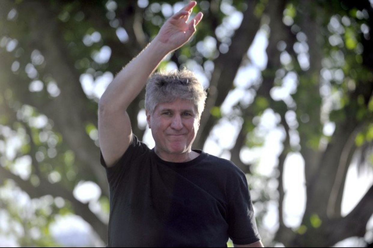 Amado Boudou estuvo presente en el acto por el Día de la Lealtad.