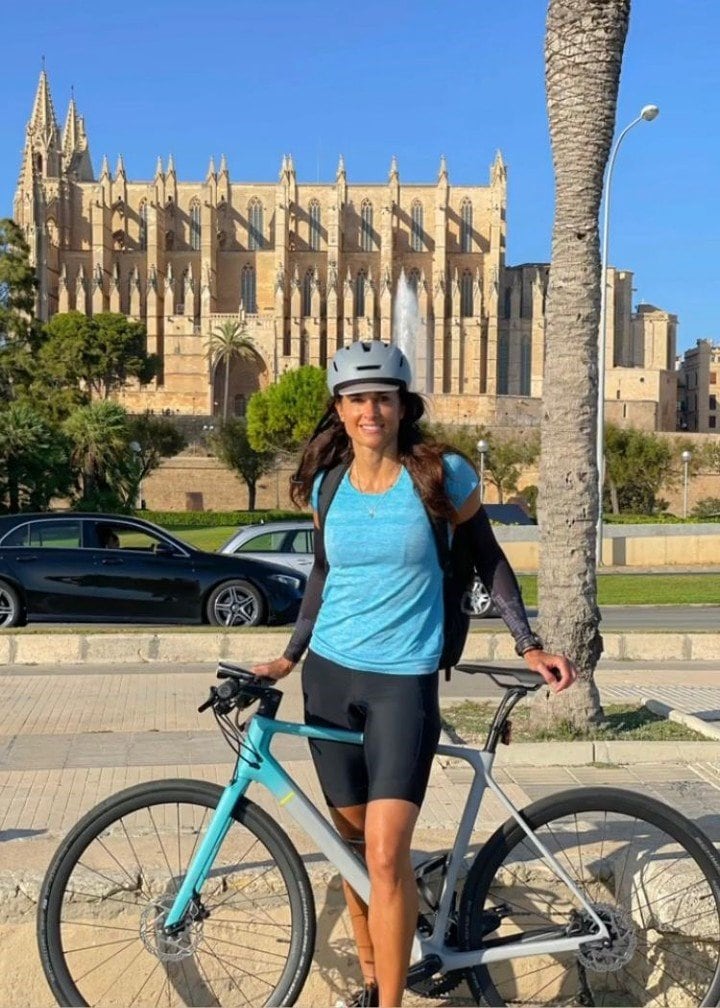 Sabatini y su pasión por la bicicleta.