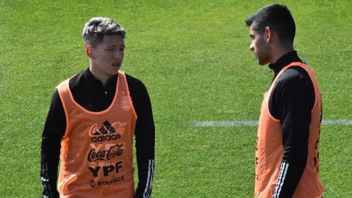 El defensor Romero entrena en Buenos Aires junto a la Selección Sub 17 de Argentina. / Gentileza.