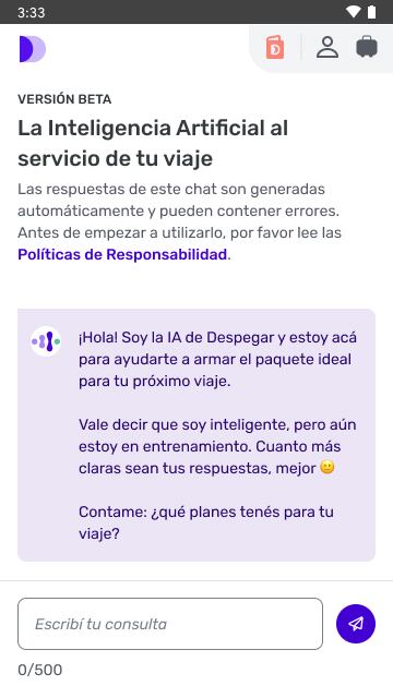 Inteligencia artificial en los viajes