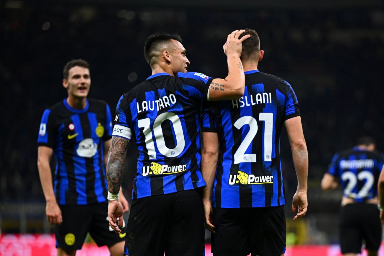 El Inter de Lautaro Martínez se impuso 2-1 ante el Genoa de Mateo Retegui en la fecha 27 de la Serie A. (prensa Inter)